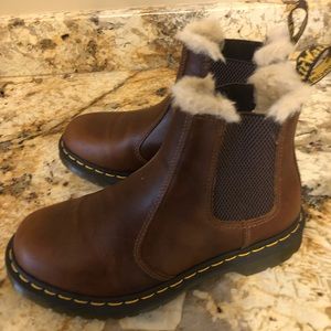 Doc Martin brown leather boots size 8